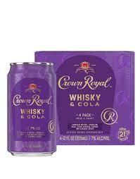 Crown Royal - Whisky & Cola (4 pack cans) (4 pack cans)