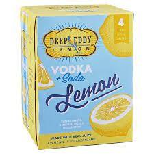Deep Eddy - Lemon Vodka & Soda (4 pack cans) (4 pack cans)