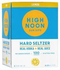 High Noon sun Sips - Lemon Vodka & Soda (4 pack cans) (4 pack cans)