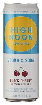 High Noon Sun Sips - Black Cherry Vodka & Soda (4 pack cans) (4 pack cans)