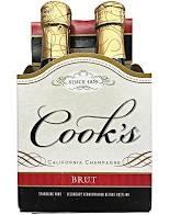 Cook's - Champagne Brut California (4 pack 187ml)